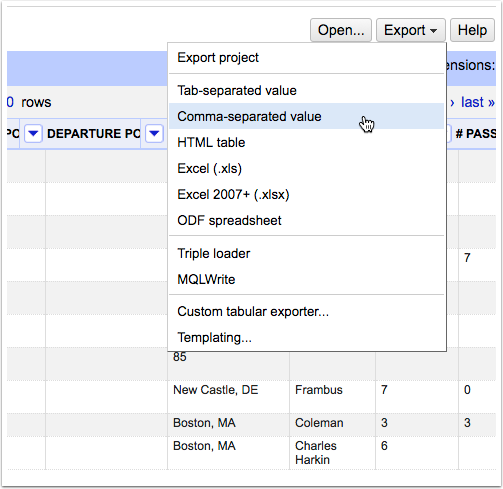 OpenRefine应用案例的图片 19 export-your-data 19